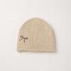 Rhinestone Bow Decor Skull Cap Hat Lightweight Warm Lining Sparkly Beanie Hat  Daily Wear