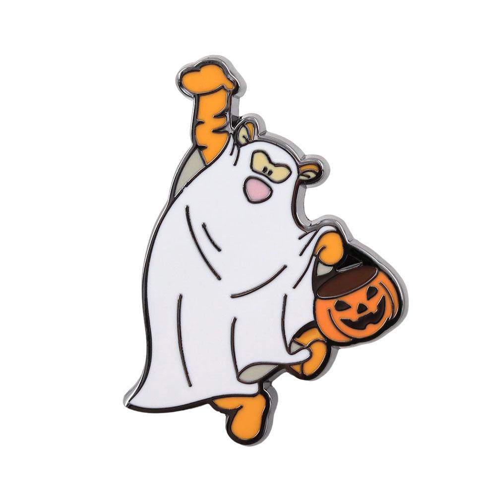 Fun Cartoon Animal Pumpkin Enamel Pin - Perfect Halloween Decoration & Gift for Backpacks or Clothing