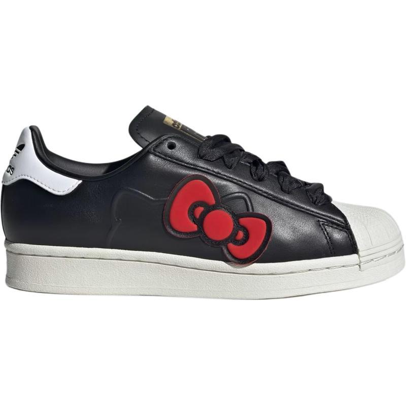 Hello Kitty X Adidas Originals SUPERSTAR Low Top Kids' Skateboarding Shoes Black White Sneakers IG6995