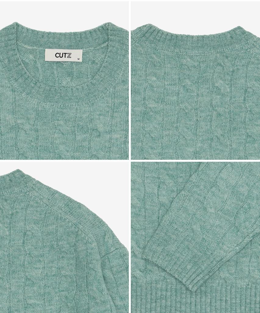CUTZ [2Pack] Essential Soft Touch Crew Neck + Cable Knit (Type A)