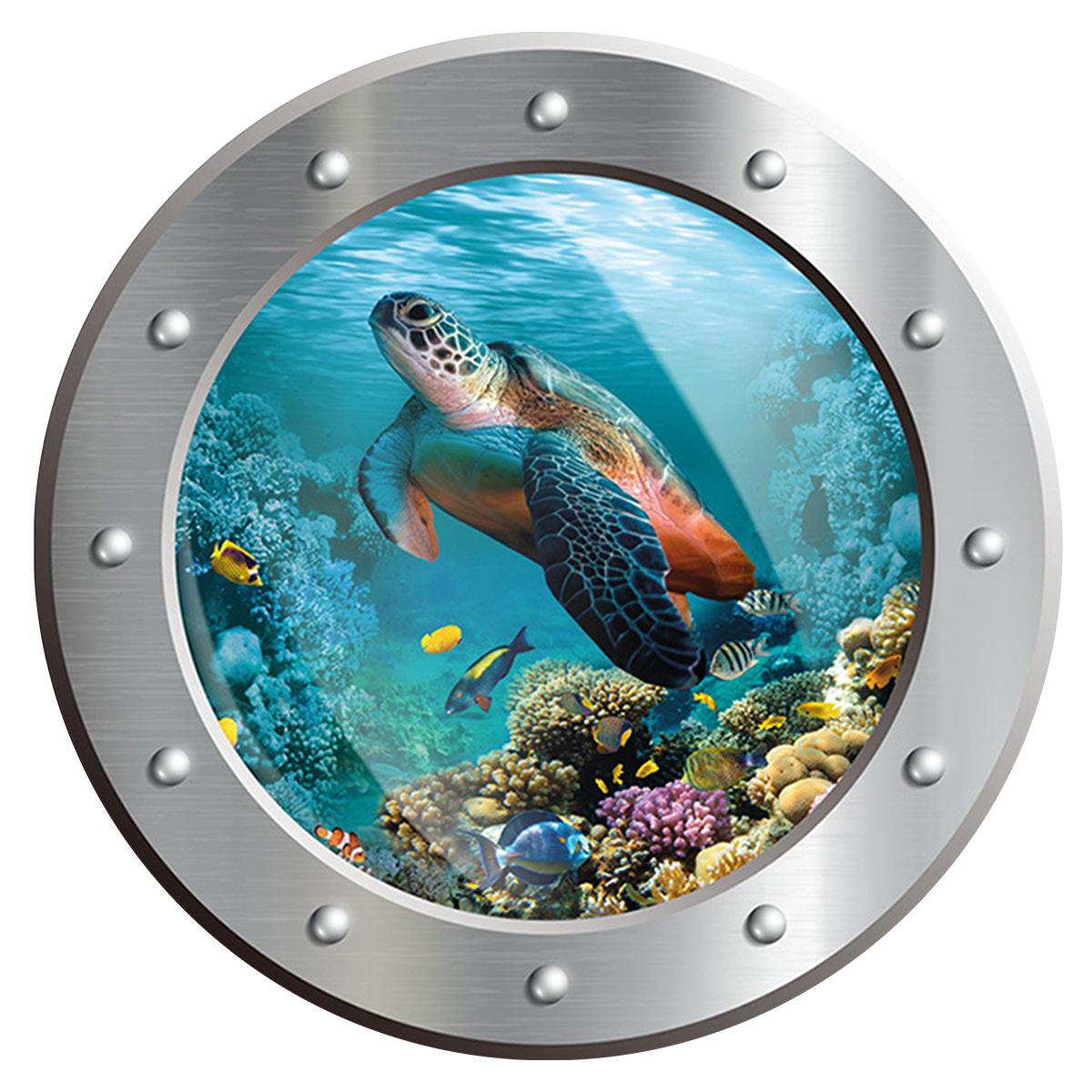 

3D-наклейка на сидіння для унітазу з візерунком підводних тварин своїми руками. Знімні наклейки для ванної кімнати. Наклейка для туалету. 25*30cm