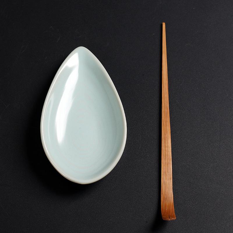 

White jade porcelain tea ceramic tea lotus white kung fu tea set tea ceremony accessories teaspoon tea set