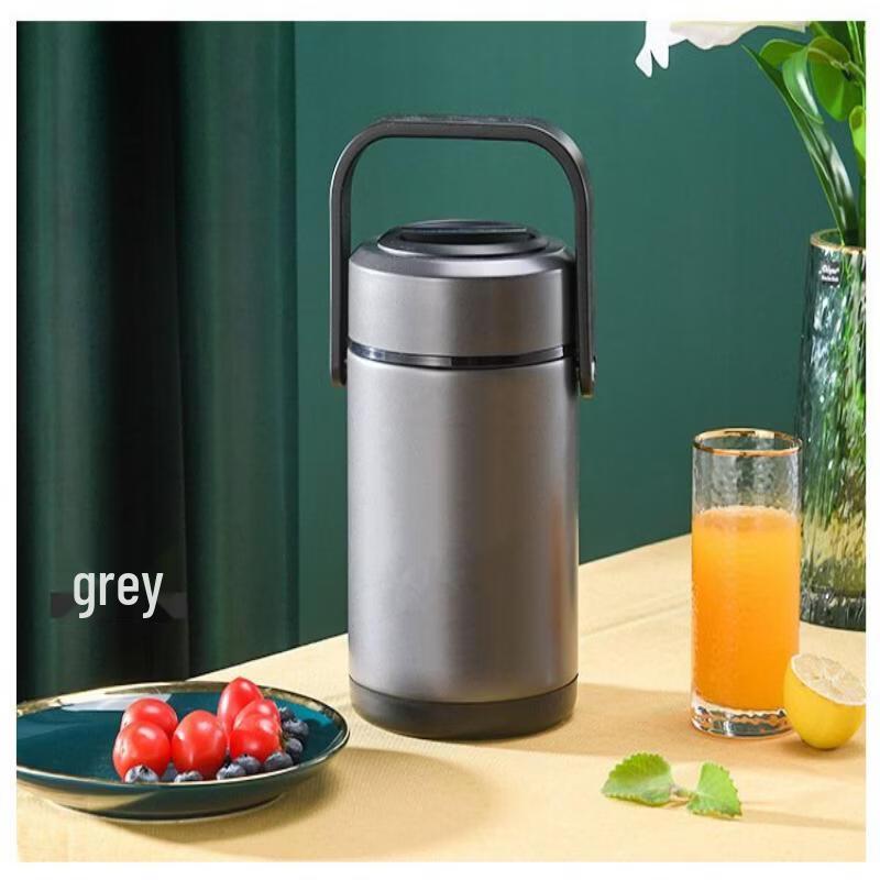 ZISIZ 304 Stainless Steel Vacuum Insulated Food Jar with Cutlery Set