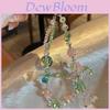 Spring Garden Phone Lanyard With Crystal Beads For Girls And Women