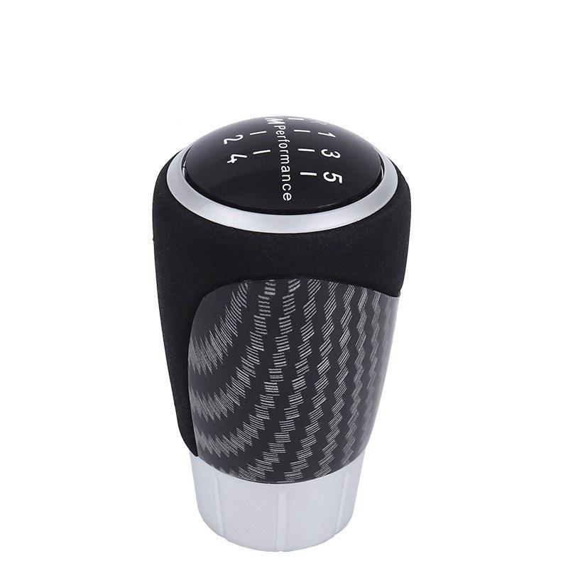 BMW hlavice řadicí páky styl karbonová vlákna semiš