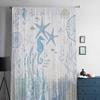 Marine Coral Seahorse Conch Window Tulle Curtains for Living Room Bedroom Hotel Luxury Decoration Sheer Curtains
