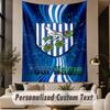 Custom Text Tapestry West Bromwich Albion FC Print Wall Tapestry Indoor Living Room Wall Decor