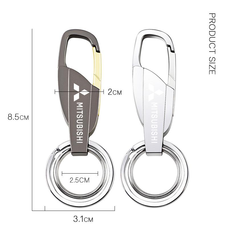 cwznhv1 Zinc Alloy Key Chain Car Personalized Keychain For Mitsubishi ASX Pajero Ralliart Outlander Jinxuan Lancer Galant Attrage Mirage