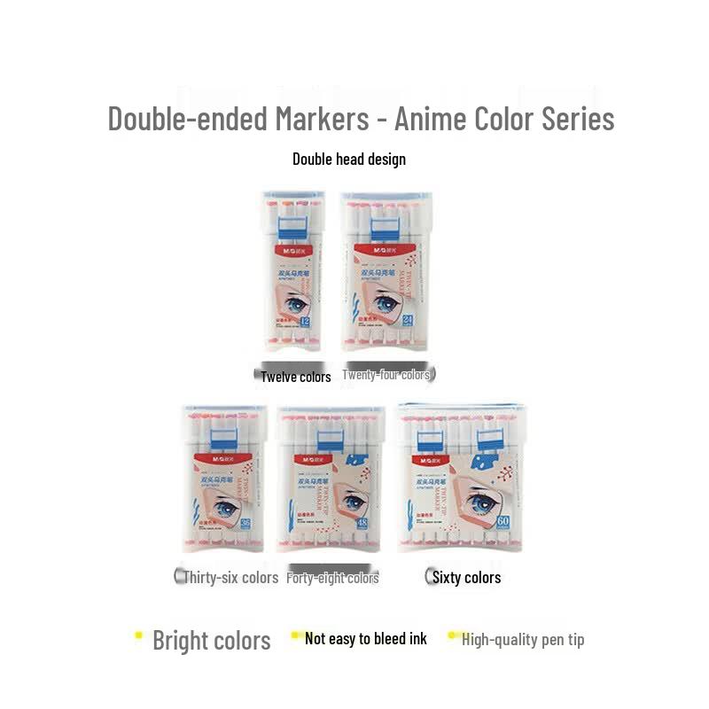 M&G 60-Color Dual-Tip Oil-Based Art Markers
