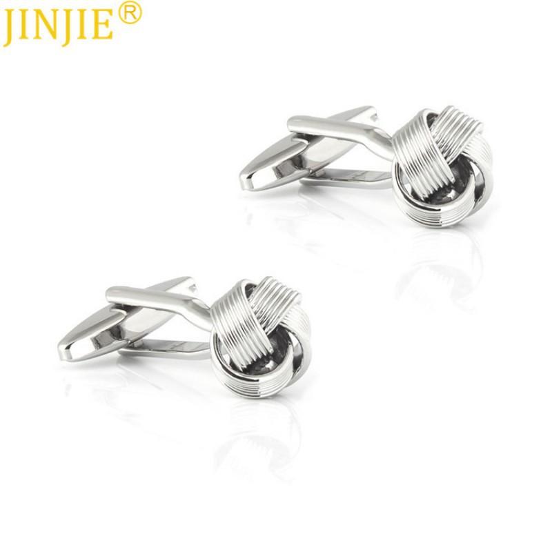 New Classic Ball Gun Black Fried Dough Twists Metal Cuff Link Natural