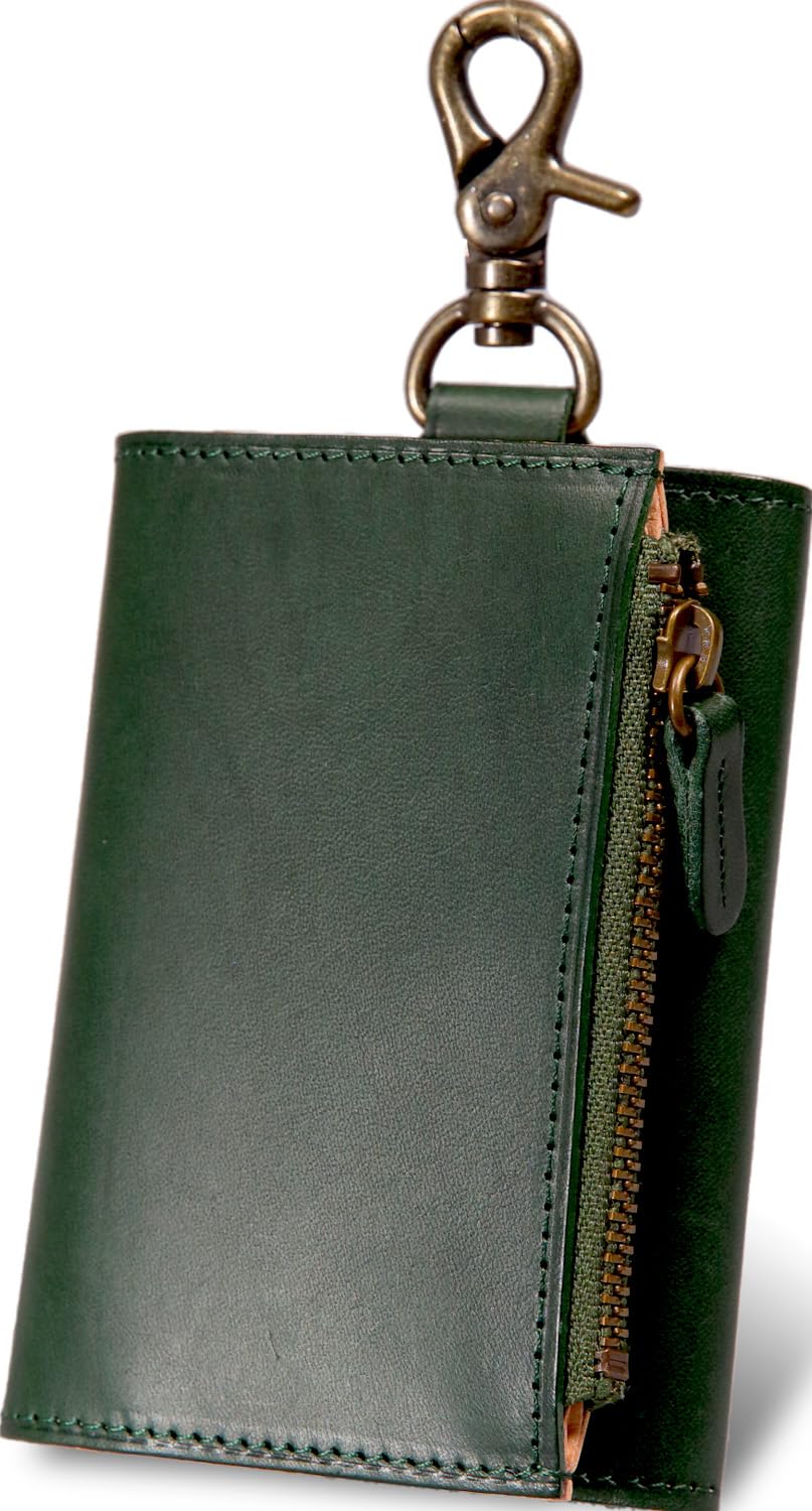 

Key case that can also be used as a wallet Vellda Key Made in Japan Genuine leather [Evoon] (Green)