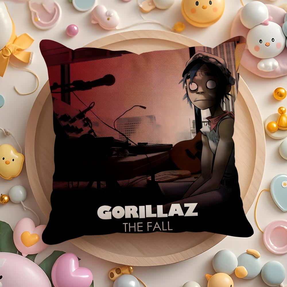 G-GorillazS Band Cushion Cover Home & Car Multi-Scene Pillow Cover - Reversible, Soft & Durable for Daily Use