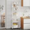 Multi-Layer Kitchen Rack Floor To Floor Storage Rack Household Microwave Stove Shelves Multi Scene Tool Pot Rack Kitchen Storage