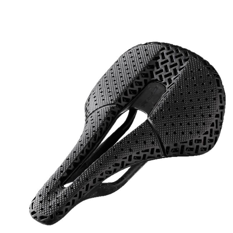 Carbon Fiber 3D Printed Bicycle Saddle Mountain Road Folding Bikes Ergonomic Short Nose Seat Pad