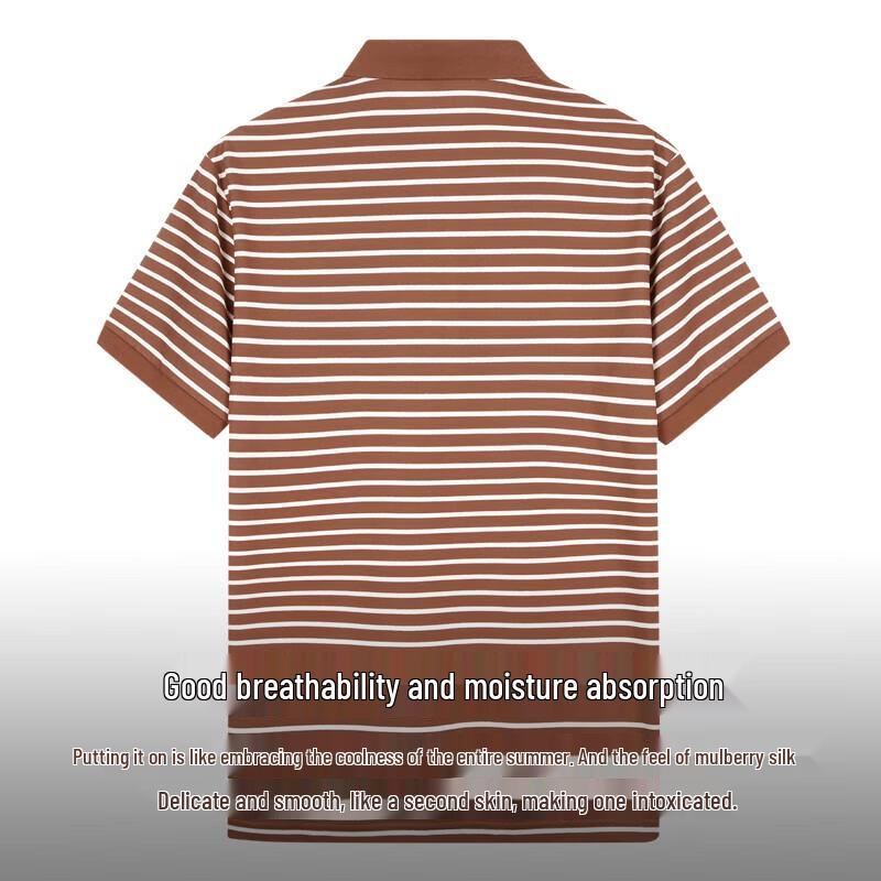 TRIES Herren Poloshirt mit Kontraststreifen