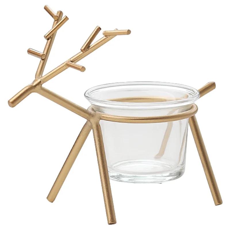 Nordico semplice creativo in ferro battuto candelabro di Natale cervi ornamenti tavolo da pranzo portico layout