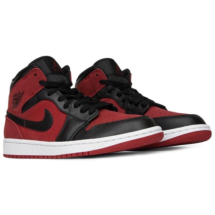 Air Jordan 1 Mid 'Reverse Banned Gym Red Black' Męskie 554724-610