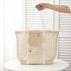 Zipper Mesh Beach Bag Hollow Out Mesh Handbag Toiletry Bag Toiletry Storage Bag  Swimming