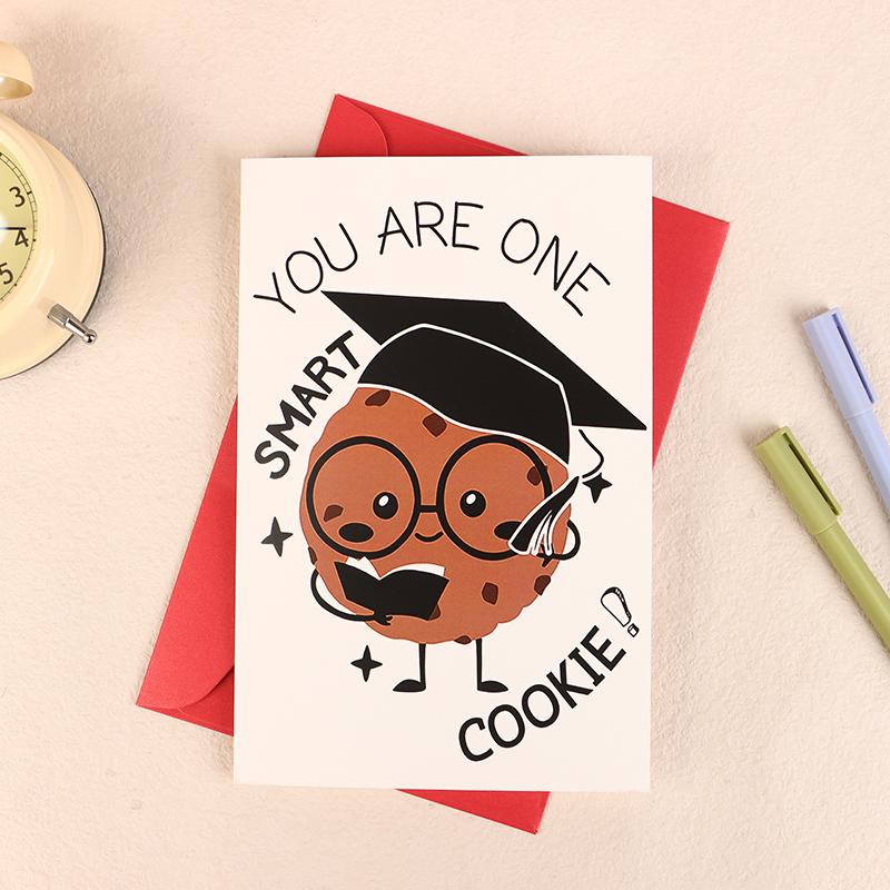 

Cartoon Character Greeting Card With Envelope Fun Graduation Greeting Card Gift For Family Friends