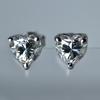 Perfect Heart Earring Pair 11 Ct CERTIFIED Synthetic White Moissanite Free Gift MY.ER-22-NS