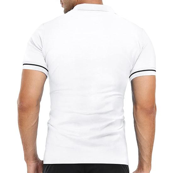 Summer Men's Polo Shirt Thin Short Sleeved T-shirt Men's Lapel Solid Color Slim Fit T-shirt Top
