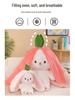 Strawberry Rabbit Plush Toy: Cute Doll Pillow & Birthday Gift for Girls