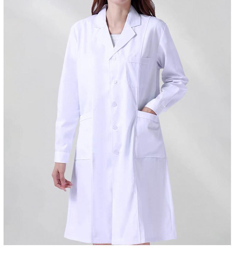 Unisex White Coat for Doctors, Students, and Laboratory Professionals - Long and Short Sleeve Options