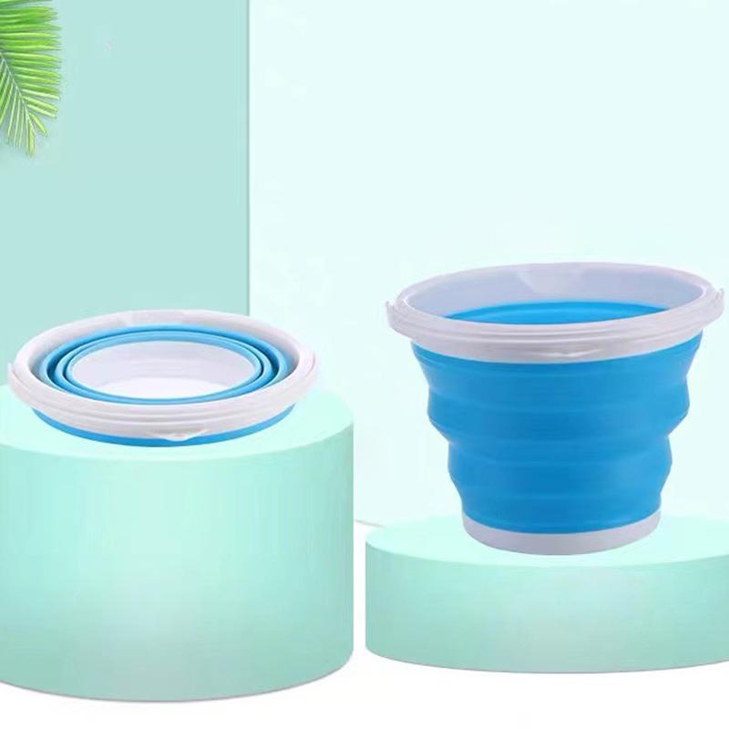 3L Collapsible Bucket Portable Folding Water Bucket Car Washing Fishing Bucket Household Plastic Travel Outdoor Camping Bucket