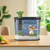 Transparent Plastic Fish Tank Space-Saving Clear Table Fish Bowl Tabletop Fish Bowl  Plant Growing