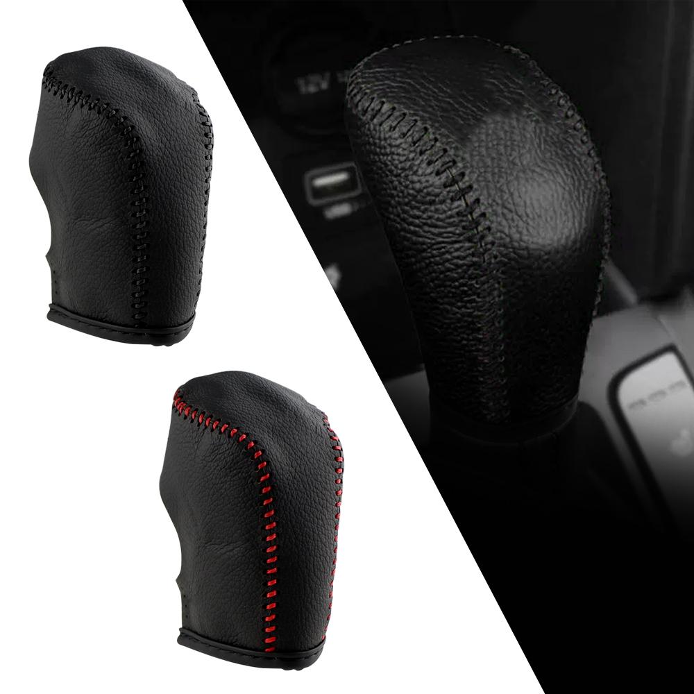 Leather Gear Head Shift Knob Cover for Hyundai Creta Ix25 IX25 2017 2018 2019 AT Automatic Gear Collars Protector Accessories
