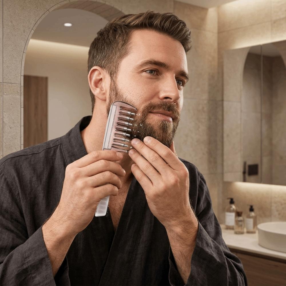 Wide-tooth Hair Firming Applicator Anti-Static Scalp Massage Comb Hairdressing Combs Male Beard