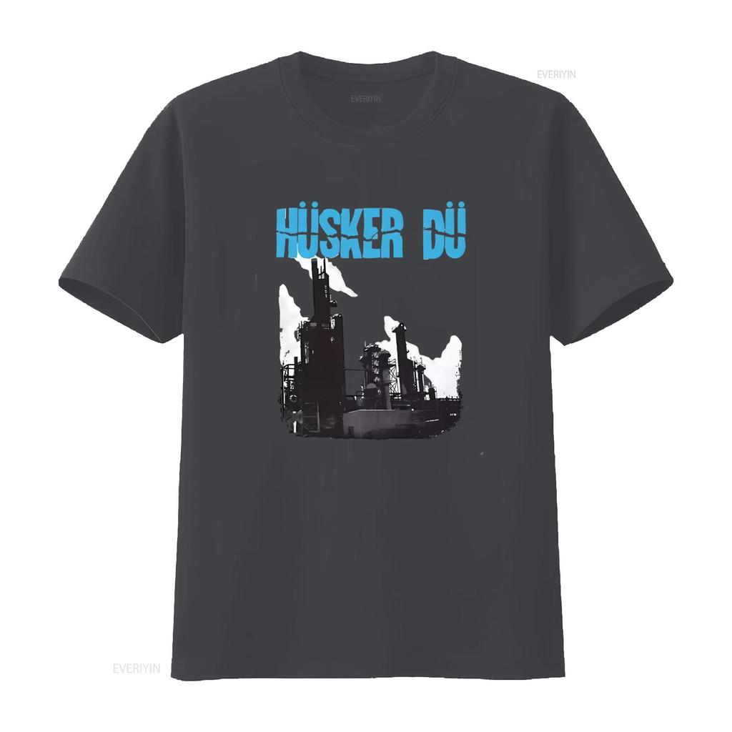 Husker Du Dont Want To Know If You Are Lonely Print Grey T Shirt Rock Band Inspired Design for Music Fans vintage Washed