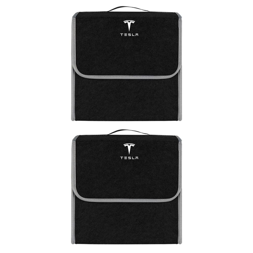 GQNBY1 Car Sundries Storage Box Trunk Folding Organizer Bag Tool Case For Tesla Model 3 Model S X Model Y Cybertruck Roadster SpaceX