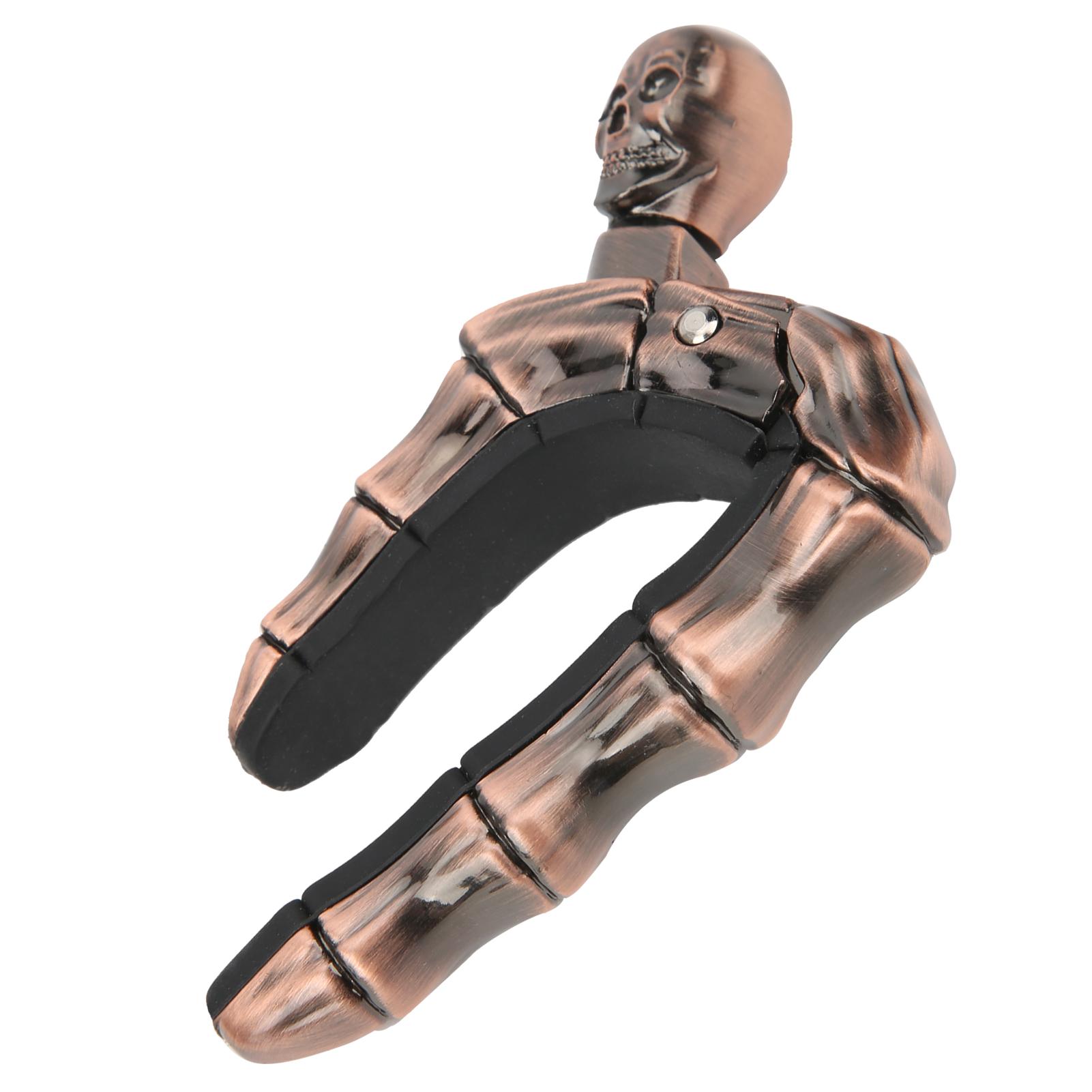 

Skull Guitar Capo Регулируемая натяжка Аксессуары Детали для Народной Акустической Гитары УкулелеБронза