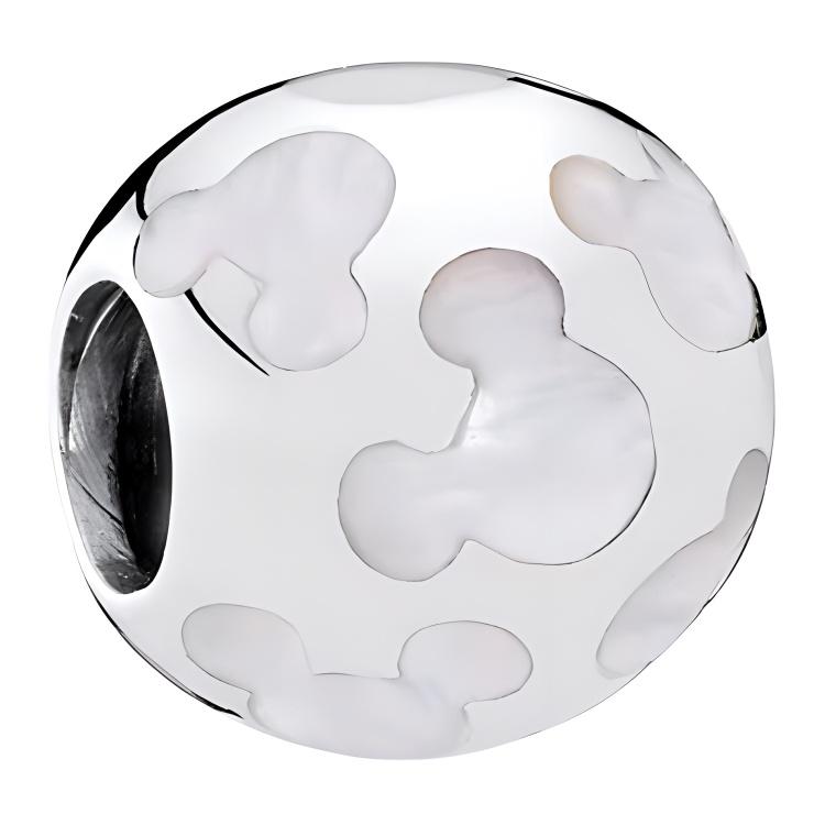 Pandora Disney Mickey Logo Design Pearl 925 Silver Shell Jewelry Accessories Unisex Jewelry Accessories 791818MOP Box