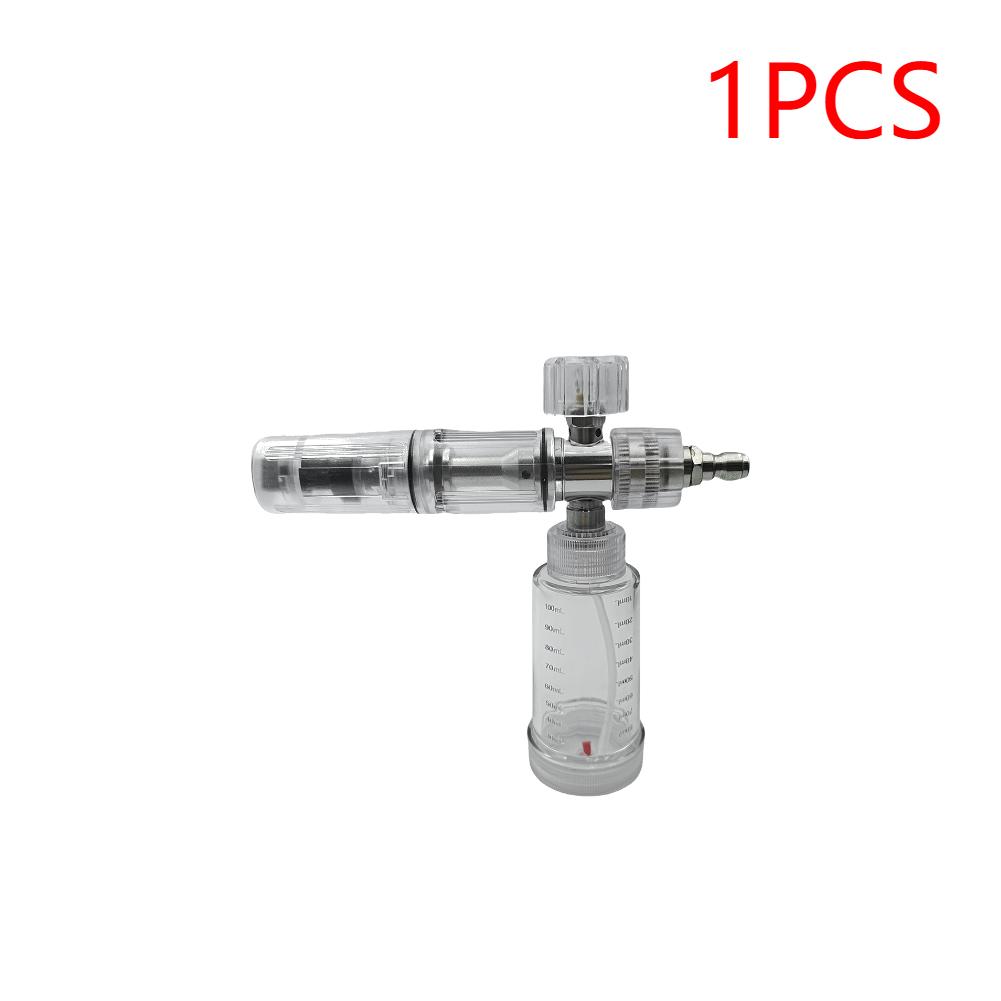 

100 мл Жидкий Пенообразователь Регулируемый 4500 фунтов на кв. дюйм Бутылка для распыления мыльной пены с быстроразъемным соединителем 1/4 дюйма Аксессуары для мойки автомобиля