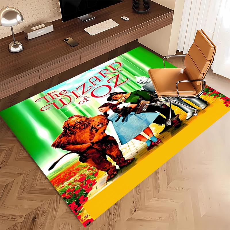 1pc The Wizard of Oz Print Area Rug - Soft, Washable Non-Slip Indoor Mat, Living Room, Home Office Decorative Rug,Office Decorative