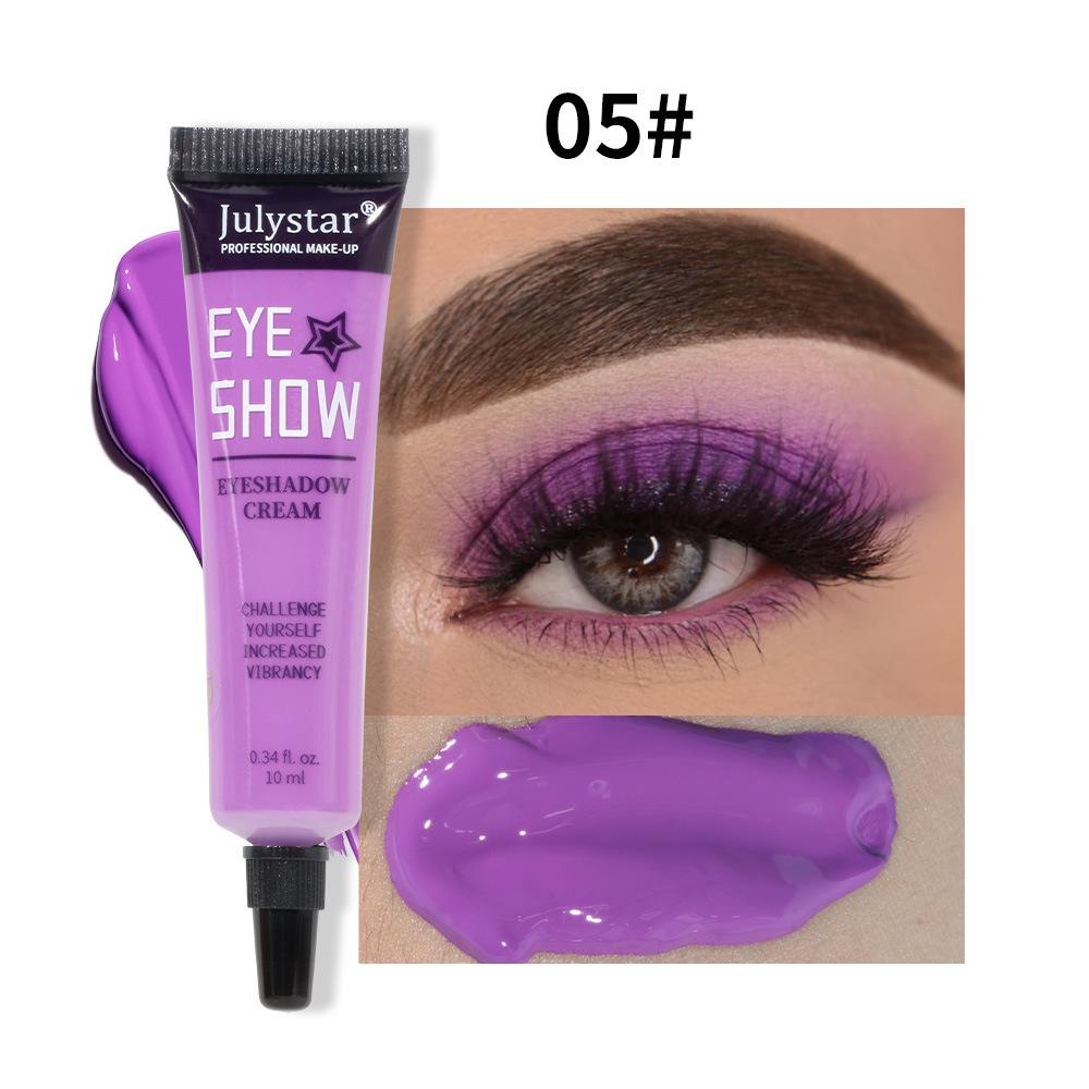 Ombretto in crema colorato impermeabile a lunga tenuta anti-macchia trucco occhi pennellato ombretto liquido opaco