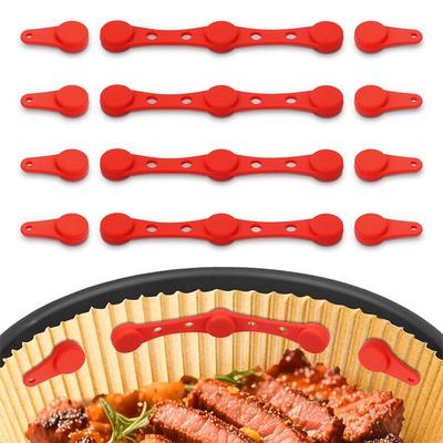Silicone Magnetic Buckle Baking Paper Holder for Air Fryer - Heat & Oil Resistant