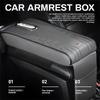 Car Armrest Box Mat Universal Storage Bag Car Tissue Box Center Console Heightening Protective Mat For Citroen C3 C4 C5 C4L C6 Aoh123