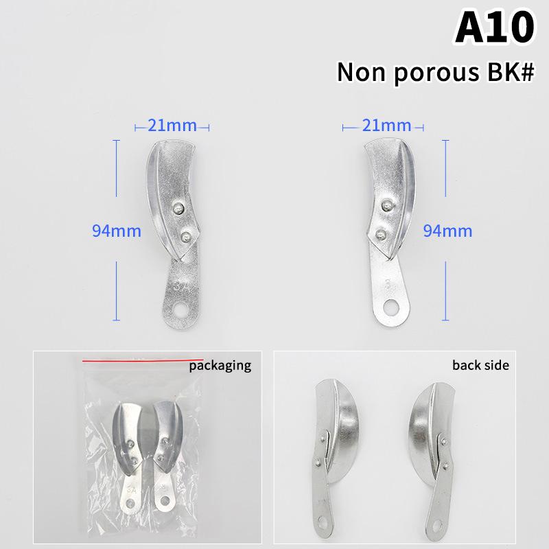 2Pcs Upper And Lower Autoclavable Teeth Tray Teeth Holder Aluminum Alloy Dental Impression Trays Lab Equipment Dentist Tool