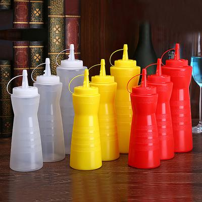 1Pcs Squeeze Bottles Condiment Dispensers For  Sauces Olive Oil Bottles Ketchup,Bbq,Sauce Bottles Kitchen Accessories