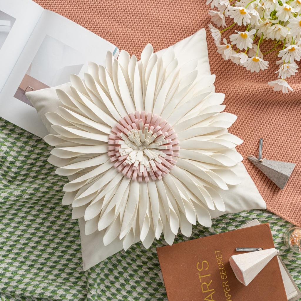 Decorative Throw Pillow Covers Squeare Pillow Cover for Couch Office Home Decor Flower Cute Round Pillows Navidad Christmas