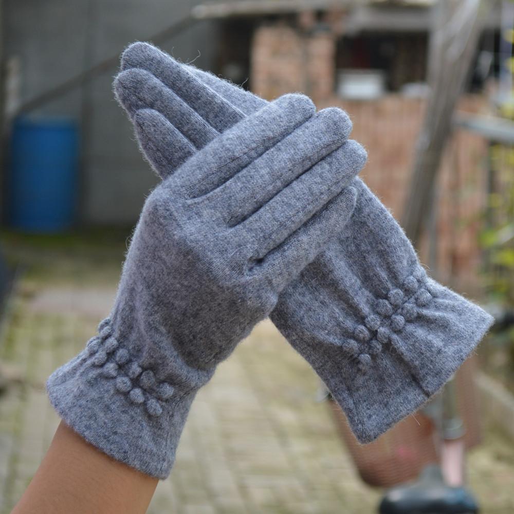 Wełniane, kaszmirowe, damskie, ciepłe, dotykowe, zimowe, codzienne rękawiczki