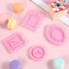 4Pcs Vintage Photo Frame Fondant Molds Baroque Silicone Frame Molds  Cake Decoration