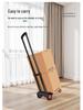 Carrello Pieghevole Compatto a Quattro Ruote: Timone portatile e resistente all'usura per shopping, bancarelle e trasporto bagagli