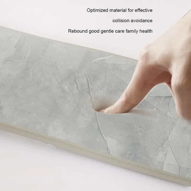 Self Adhesive Skirting Line 3D Anti-collision Wall Sticker NBR Soft Wall Trim Lines Home Bedroom Waterproof Corner Decor Strips
