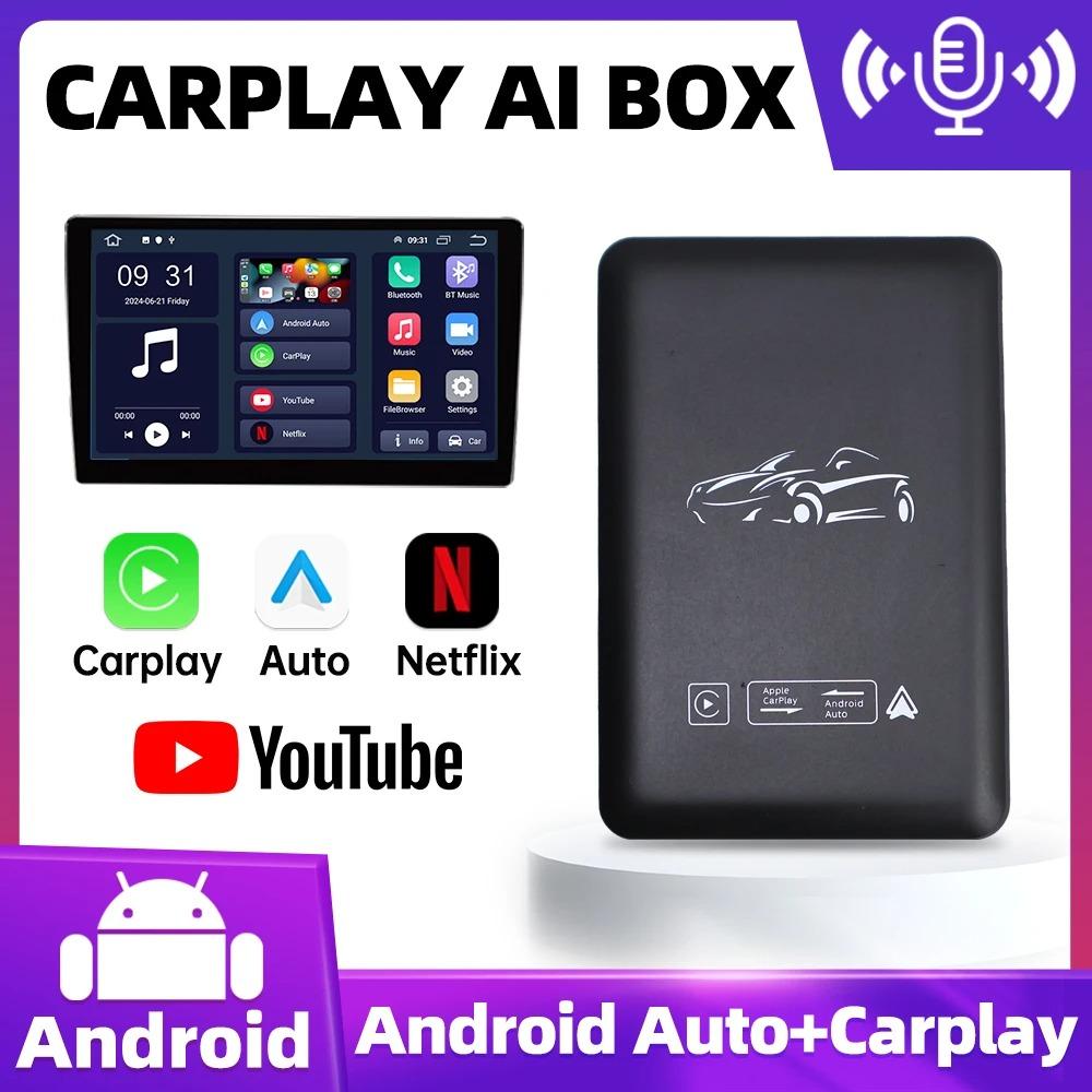 

Беспроводной Apple Carplay AI Box Android Auto Plug and Play Android 10 Двухчастотный WiFi Автомобильные аксессуары