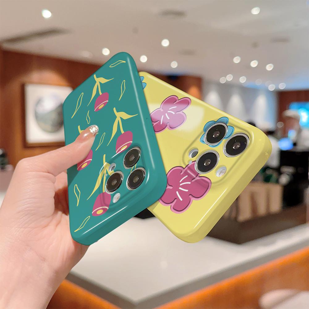 Komplexní filmový kryt na telefon s kresleným módním designem, tvrdý plášť s plným krytem, ​​nárazuvzdorný fotoaparát, ochranný kryt pro OPPO Realme OnePlus Infinix Tecno