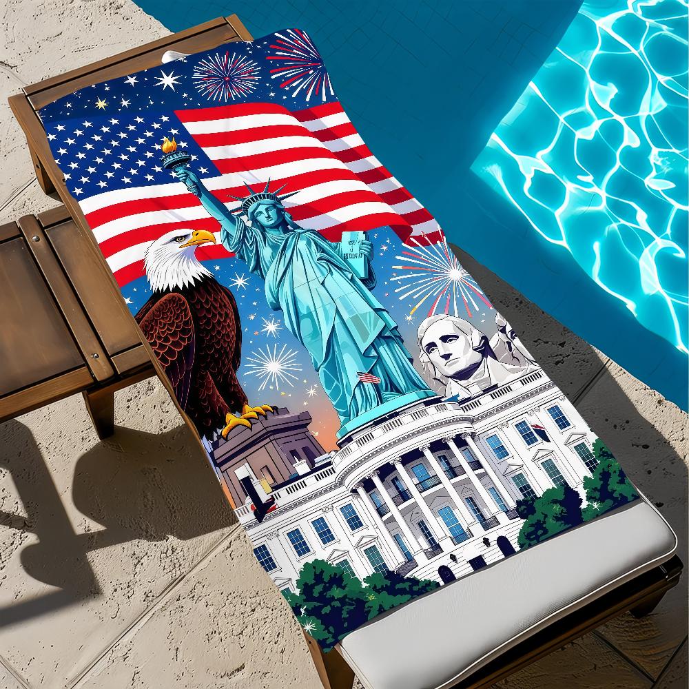 A-america Celebrates 250 Years Towel Large Quick-Drying Microfiber soft Beach Towel for Travel Fitness Sauna Bathing Camping